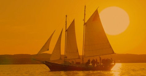 Sunset on the Schooner in West Grand Traverse Bay