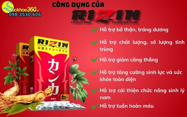 viên uống Rizin Nhật Bản