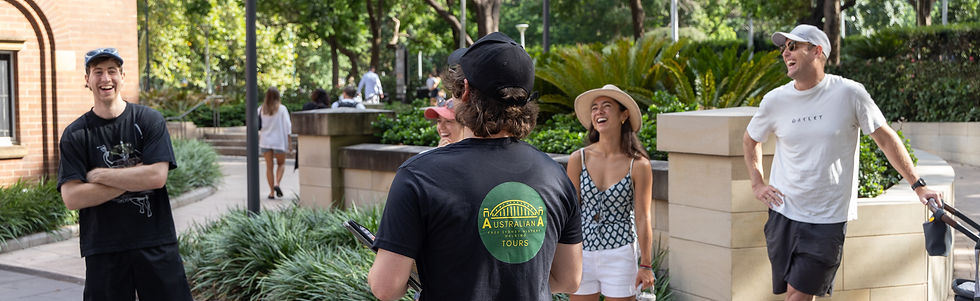 Photo of tour group laughing in Sydney CBD.jpg