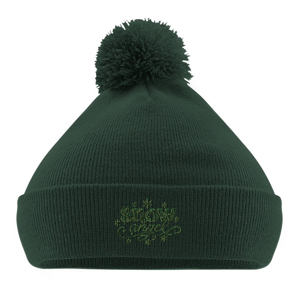 'Snow Angel' pompon wintermuts | Beechfield | Groen