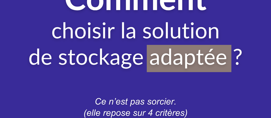 Guide Rayonnage : Comment choisir la solution de stockage adaptée ? Texte indiquant 'Ce n'est pas sorcier. (elle repose sur 4 critères)'. En bas de l'image, le logo 'Mino & Lorenzini SA' avec la mention 'Groupe PROVOST' en dessous.