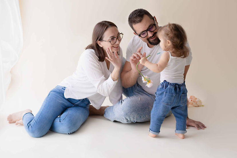 Photographe famille au studio à Toulouse