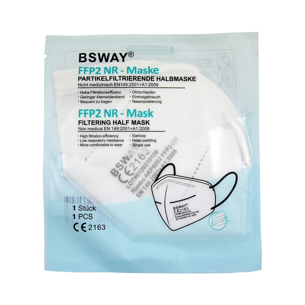 Miniaturbild: BSWAY® AKF6002 FFP2-Maske CE 2163/ 20St. Box Einzeln verpackt