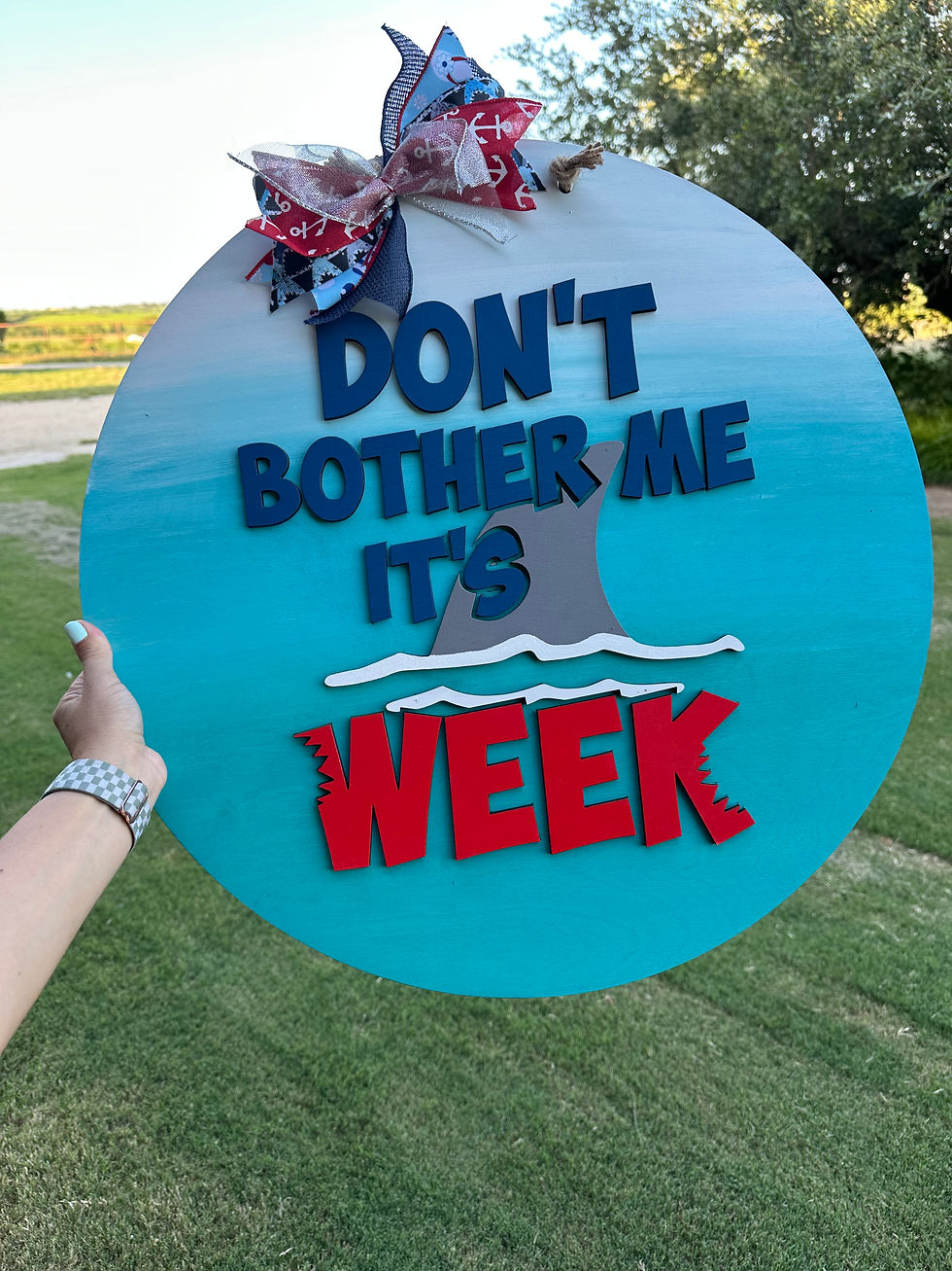 Thumbnail: Shark Week Door Hanger