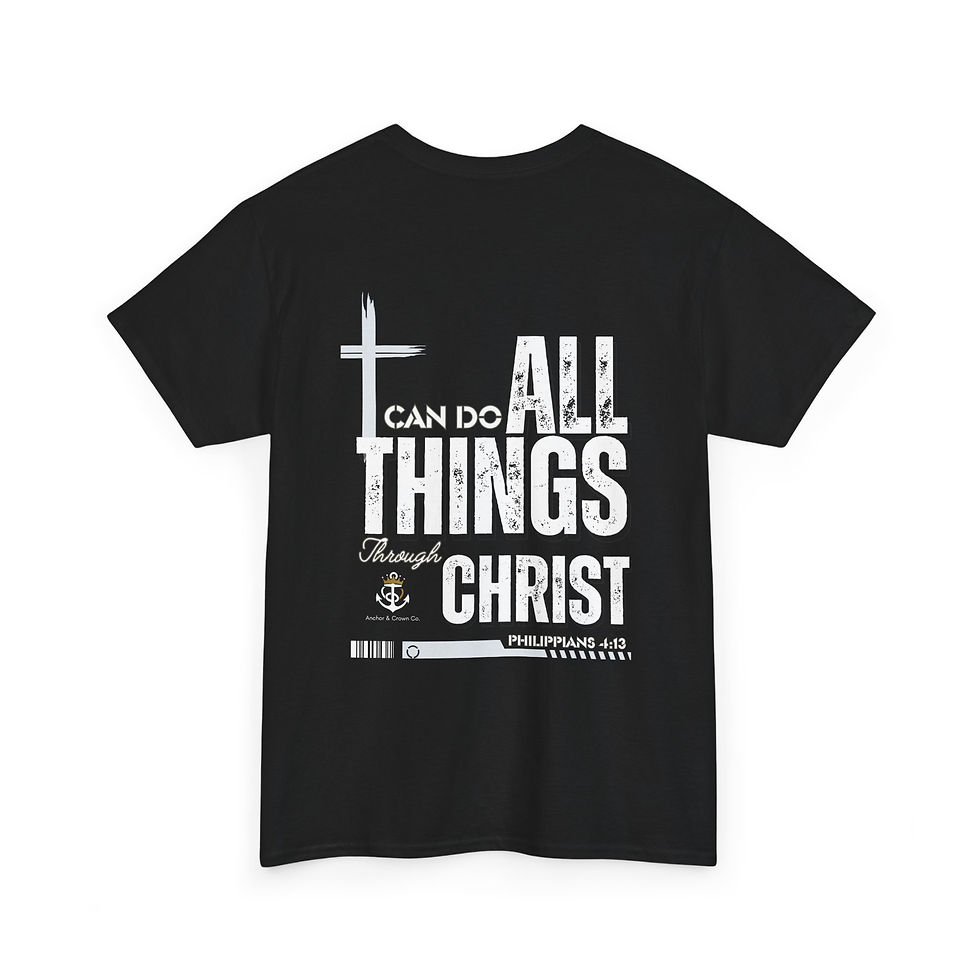 Thumbnail: I can do all things Christian Unisex Heavy Cotton Tee - Inspirational 