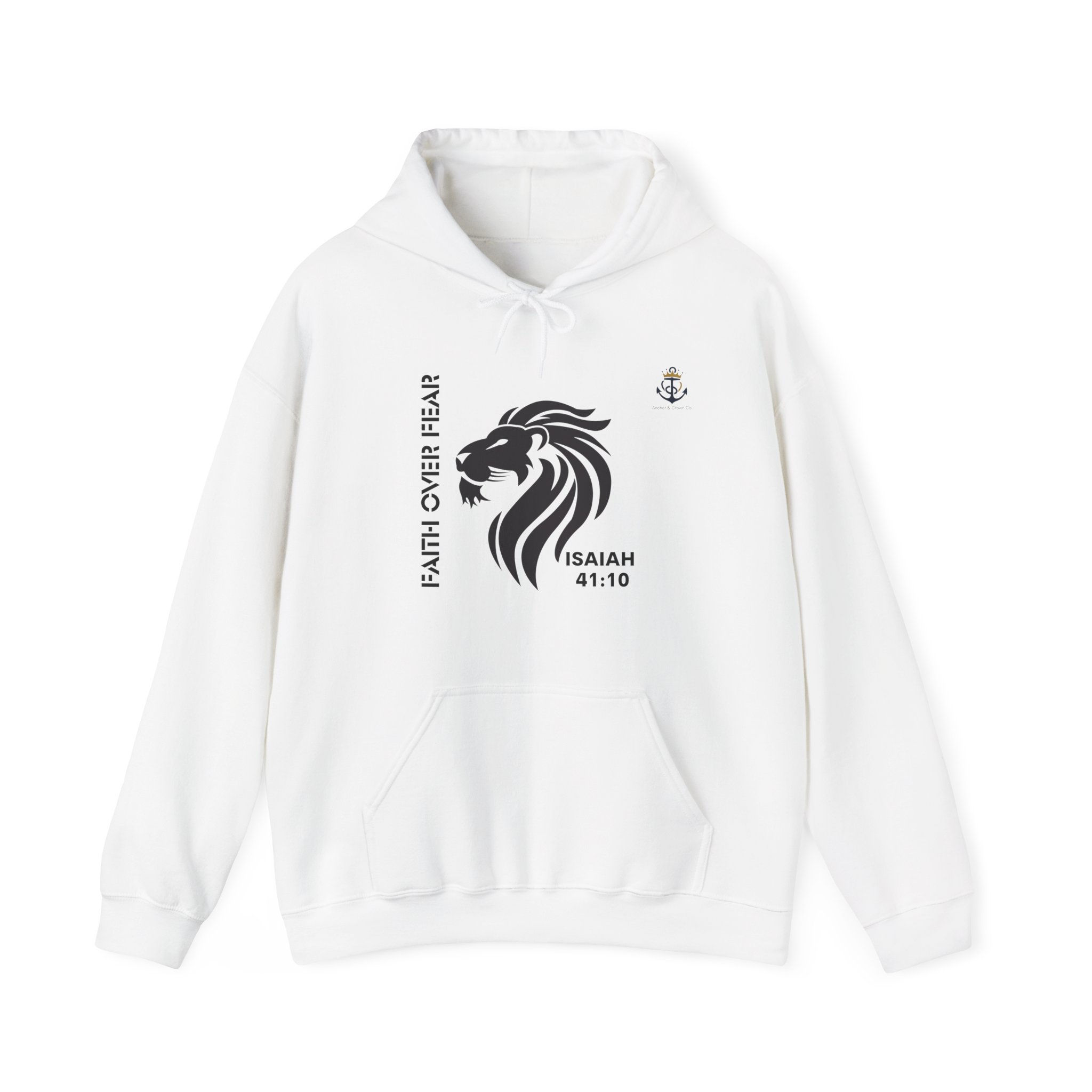 Faith Over Fear Lion Hoodie for Inspirational Living