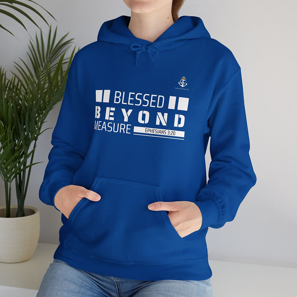 Thumbnail: Blessed Beyond Measure Hoodie - Unisex Heavy Blend Sweatshirt-Christian apparel