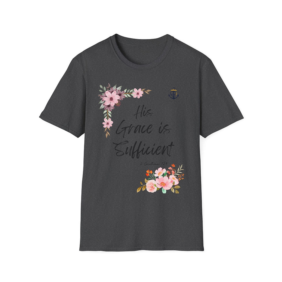 Thumbnail: Christian Bible Unisex T-Shirt - His Grace is Sufficient