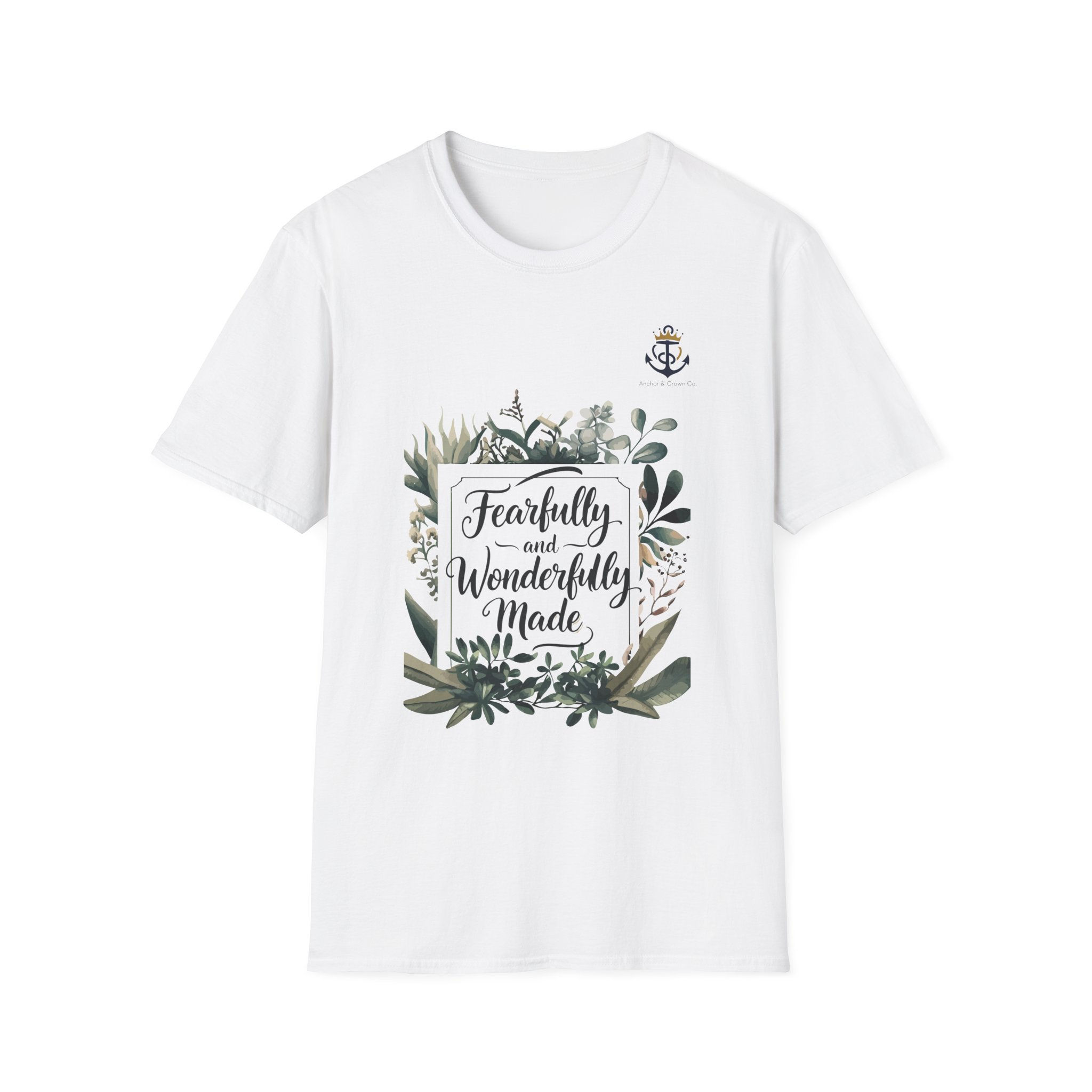 Fearfully and Wonderfully Made Unisex Soft style T-Shirt - Bible Inspired