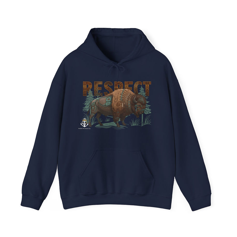 Thumbnail: Respect Indigenous Native Heavy Blend™ Hoodie - Cozy Native Pride Indigenous