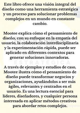 Libro Design thinking