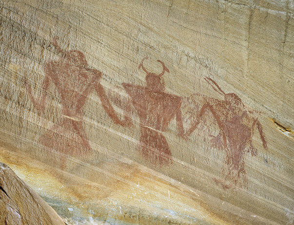photo of Friendship Pictograph Panel, Escalante Canyons, Grand Staircase - Escalante National Monument. 