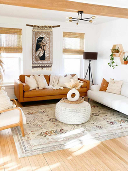 Painting on Prayer Carpet -Victoria Mateo Artist - Bohemian style - Tapestry