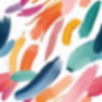 loose, gentle, colorful paint brush strokes border on a white background.jpg