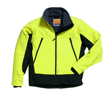 Gelbe Sicherheitsjacke