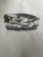 my body drawn by a figure drawing student