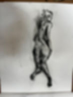 my body, drawn by a figure drawing student
