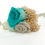 Thumbnail: Boutonniere - Teal Blue/Cream