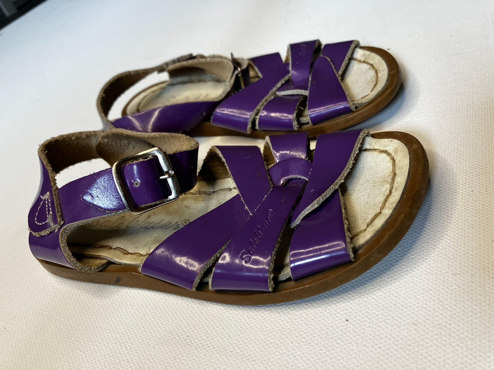 Purple Saltwater Sandals
