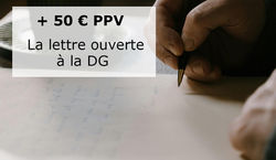 lettre ouverte DG ppv 50 €