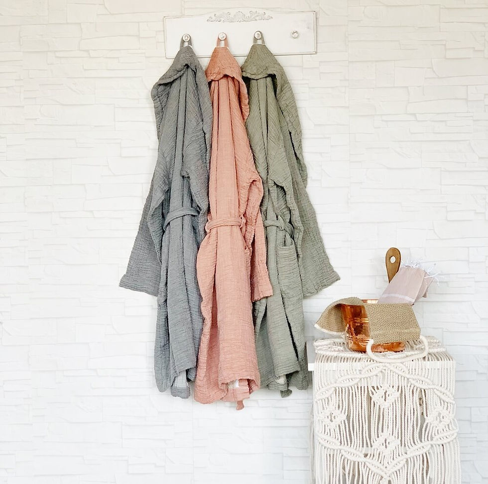 Miniaturbild: Bademantel Musselin