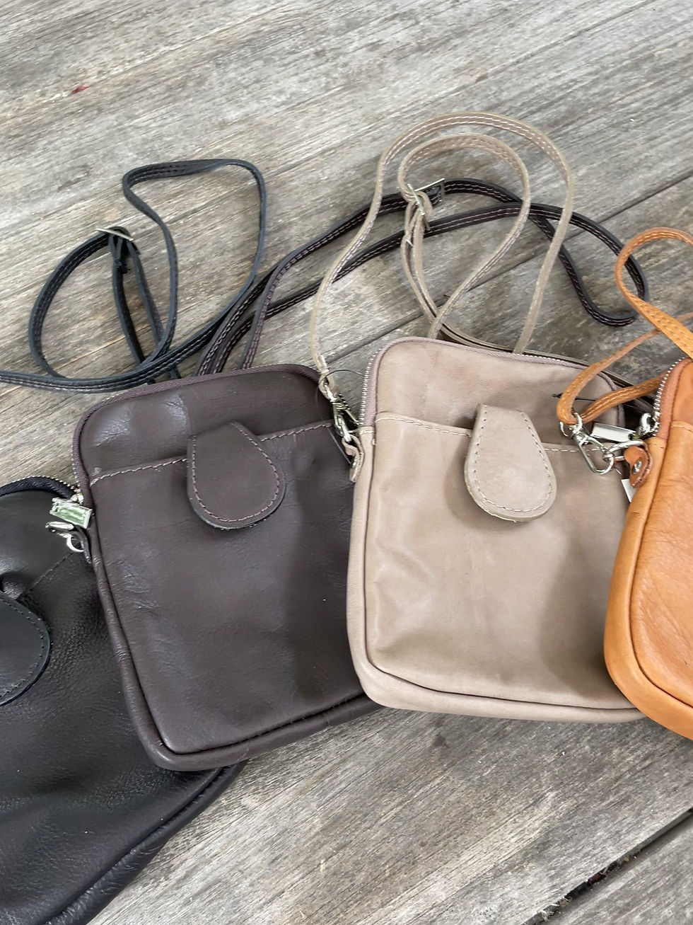 Miniaturbild: Handytasche Leder - schwarz