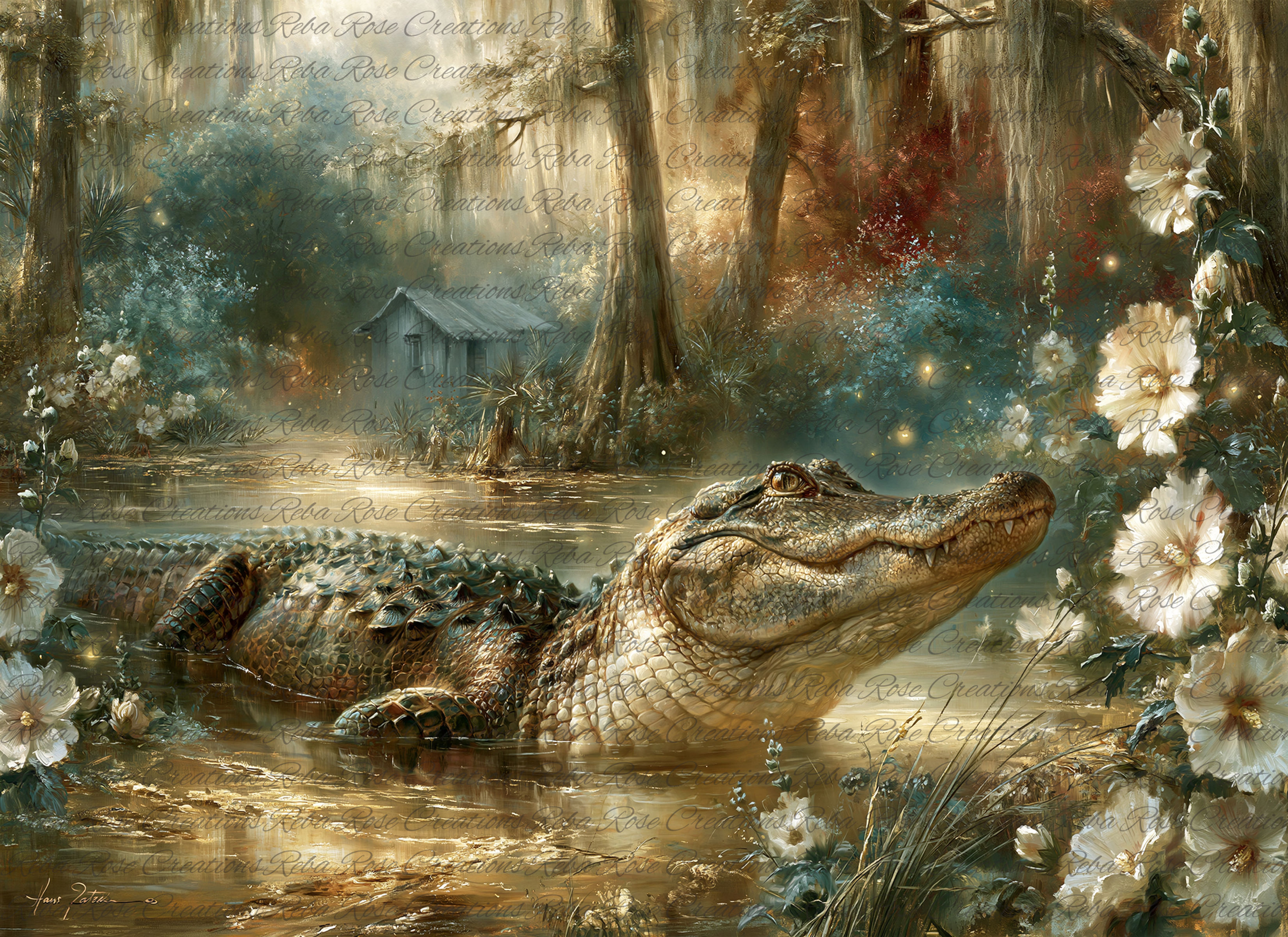 2716-Whispering Bayou Alligator