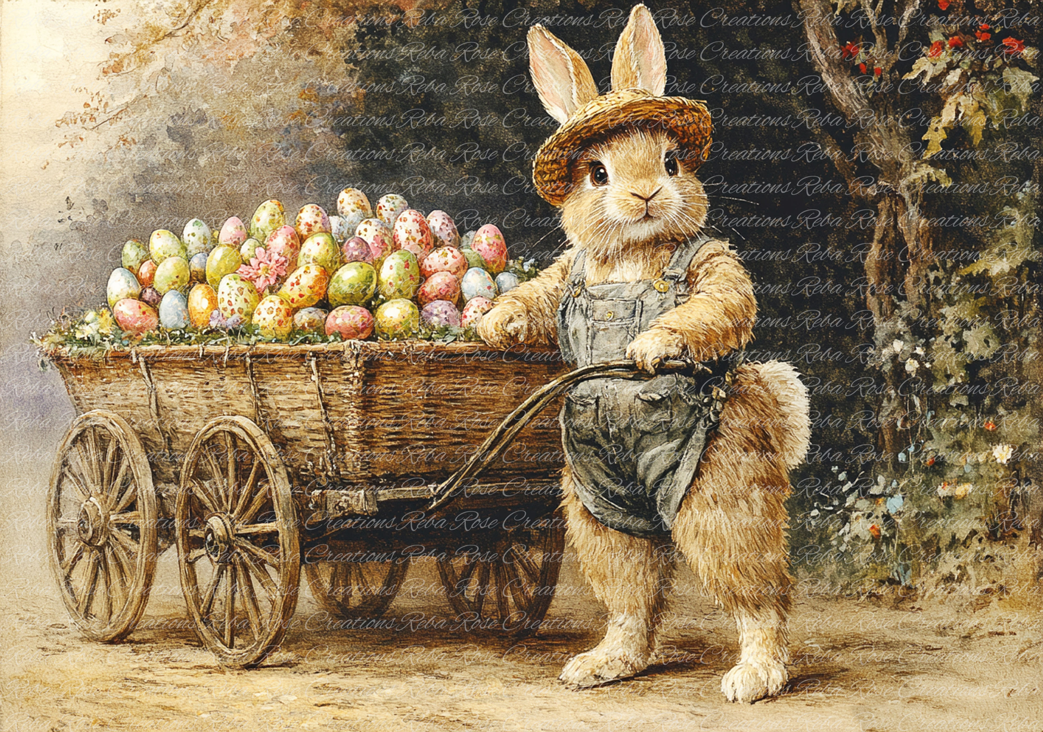 1716-Easter Cart