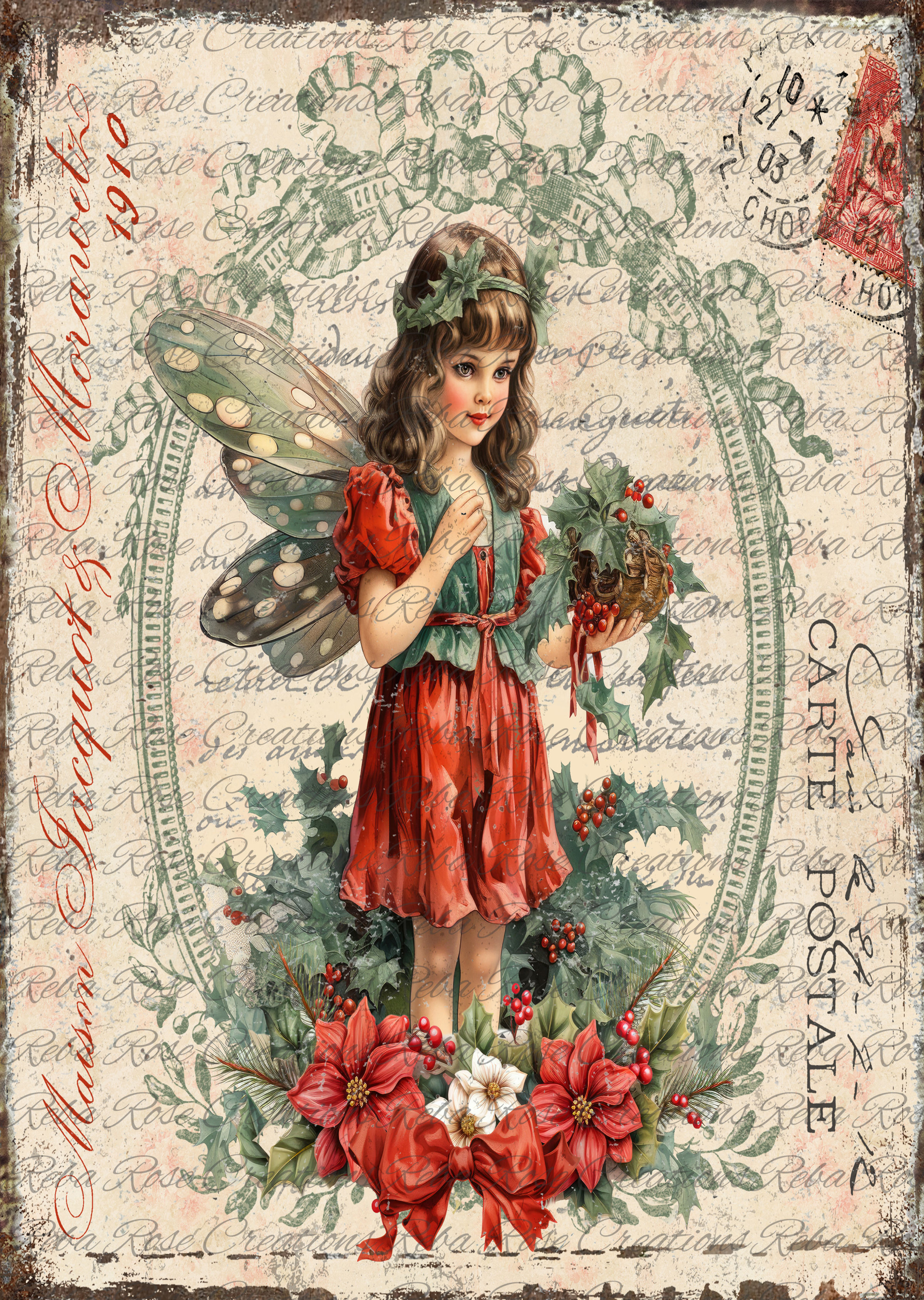 AVC-149-Red Christmas Angel