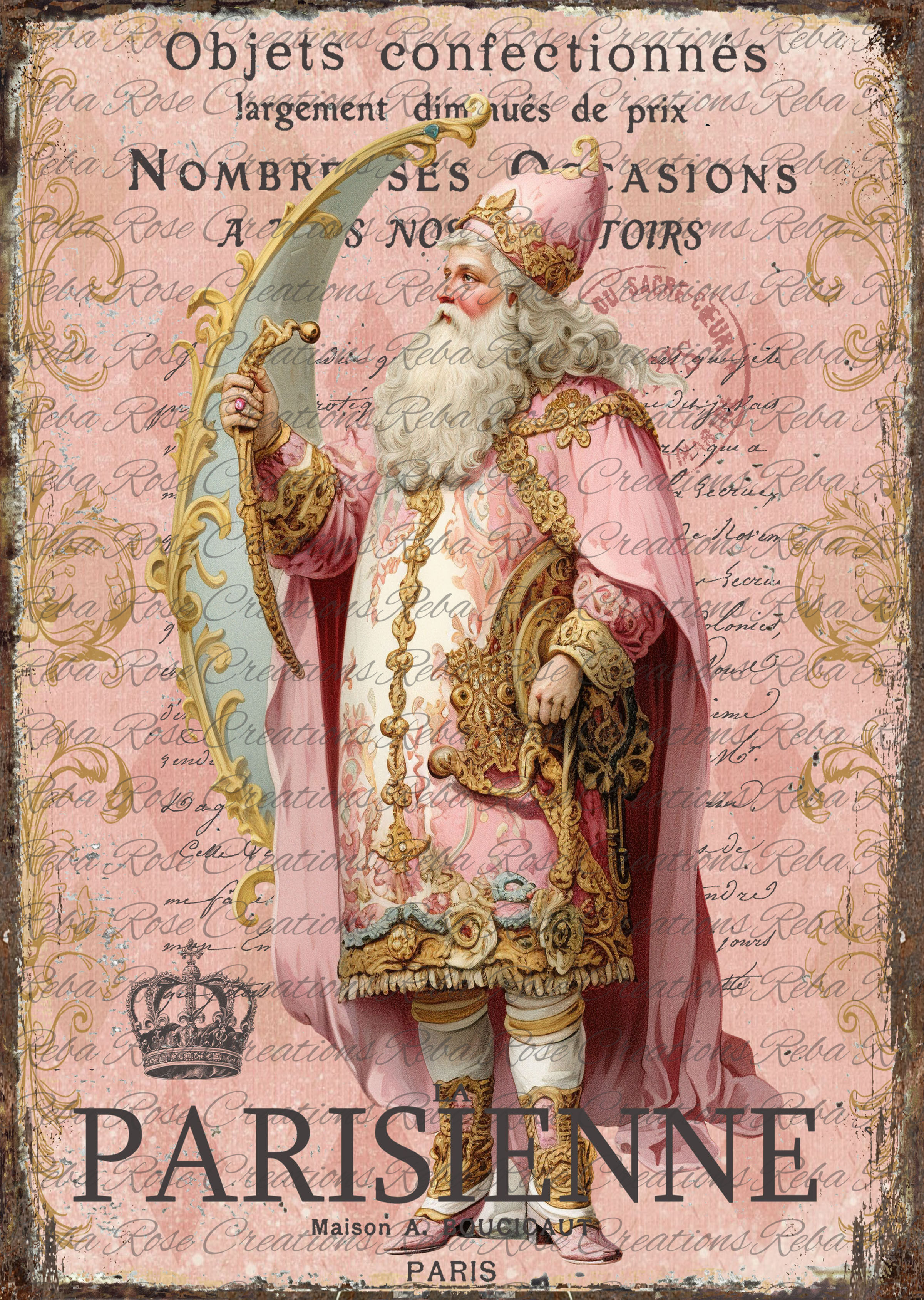AVC-146-Pink French Santa