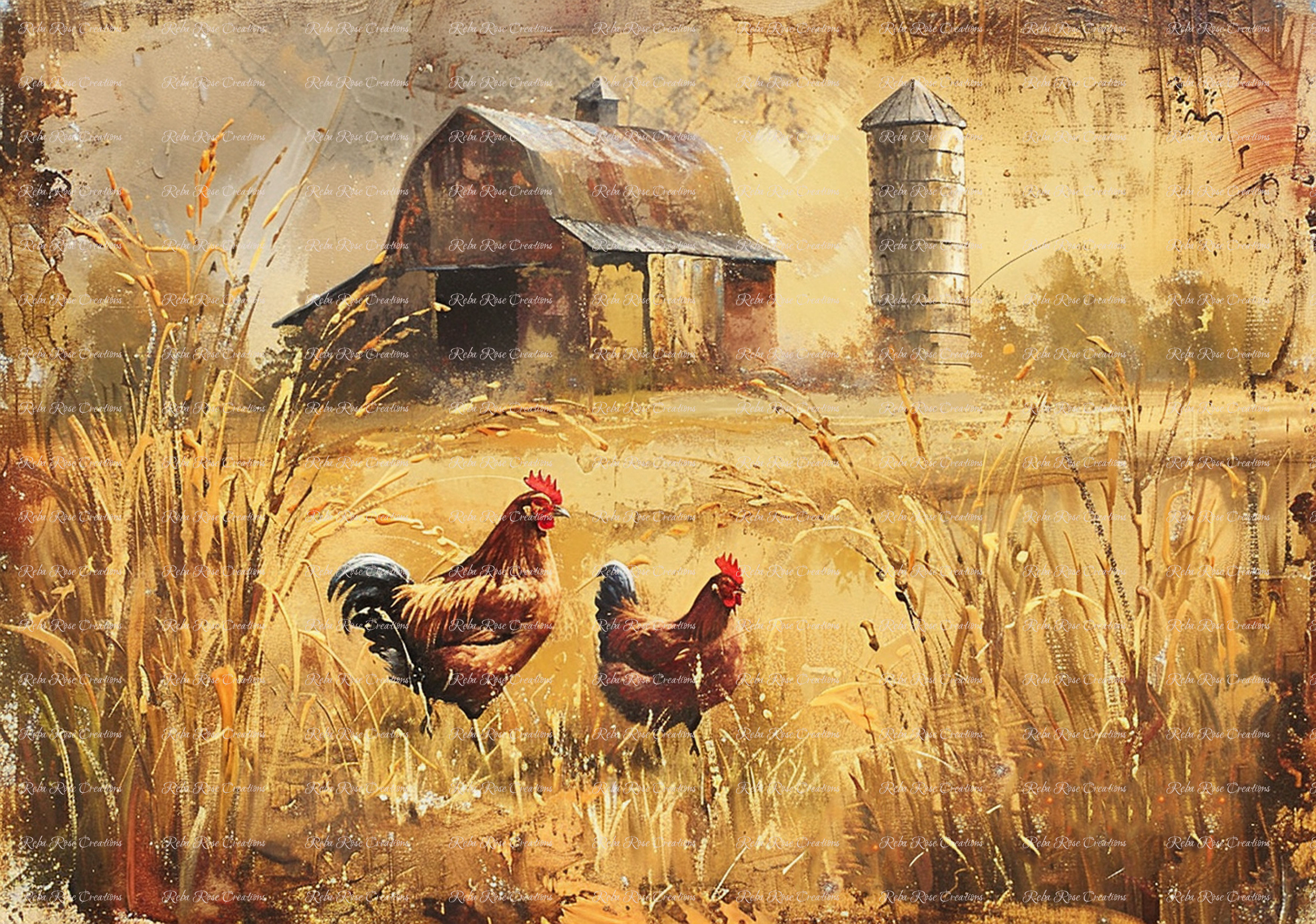 1564-Sundown at the Farm