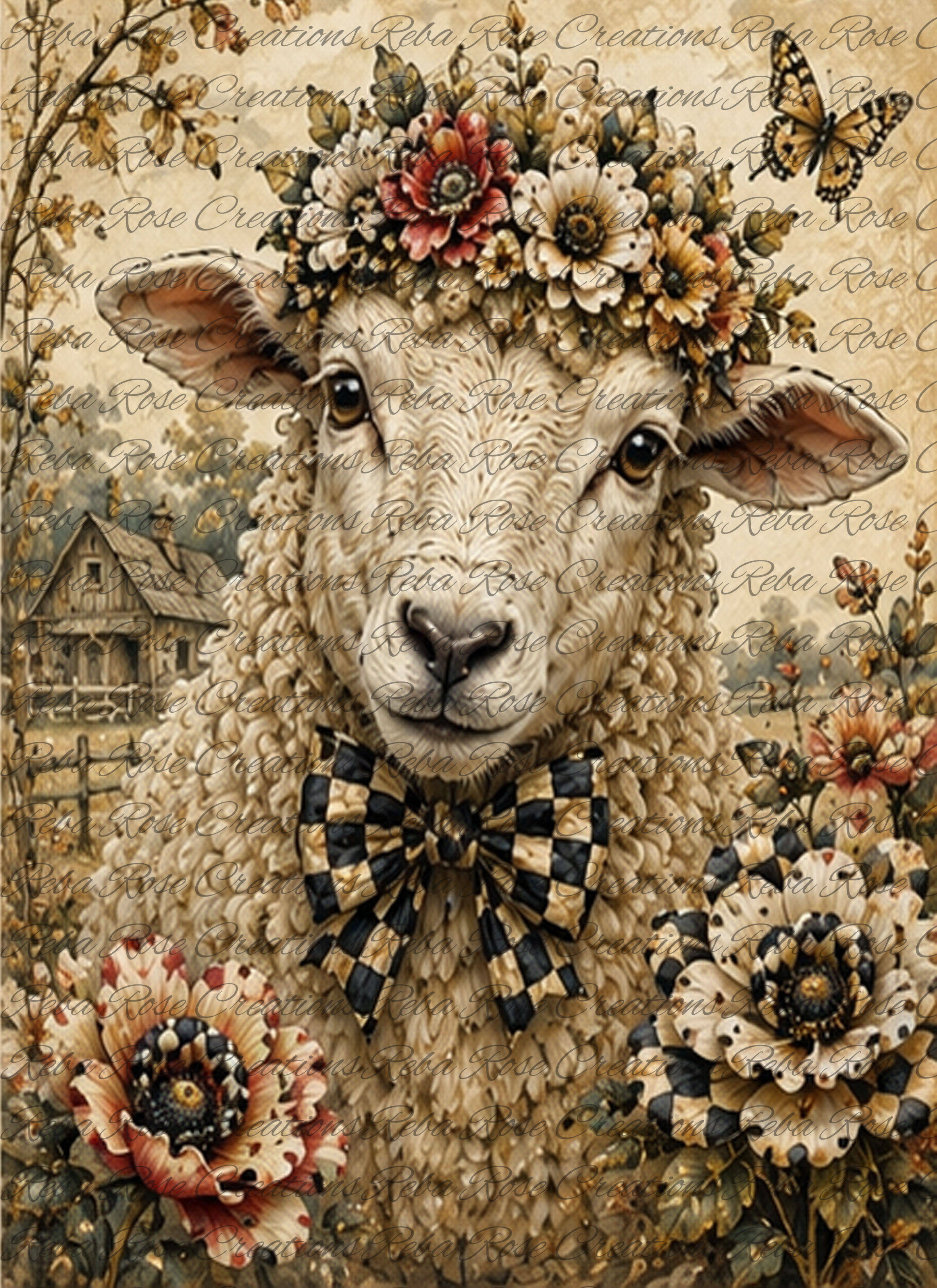 3085-Checkered Sheep Two
