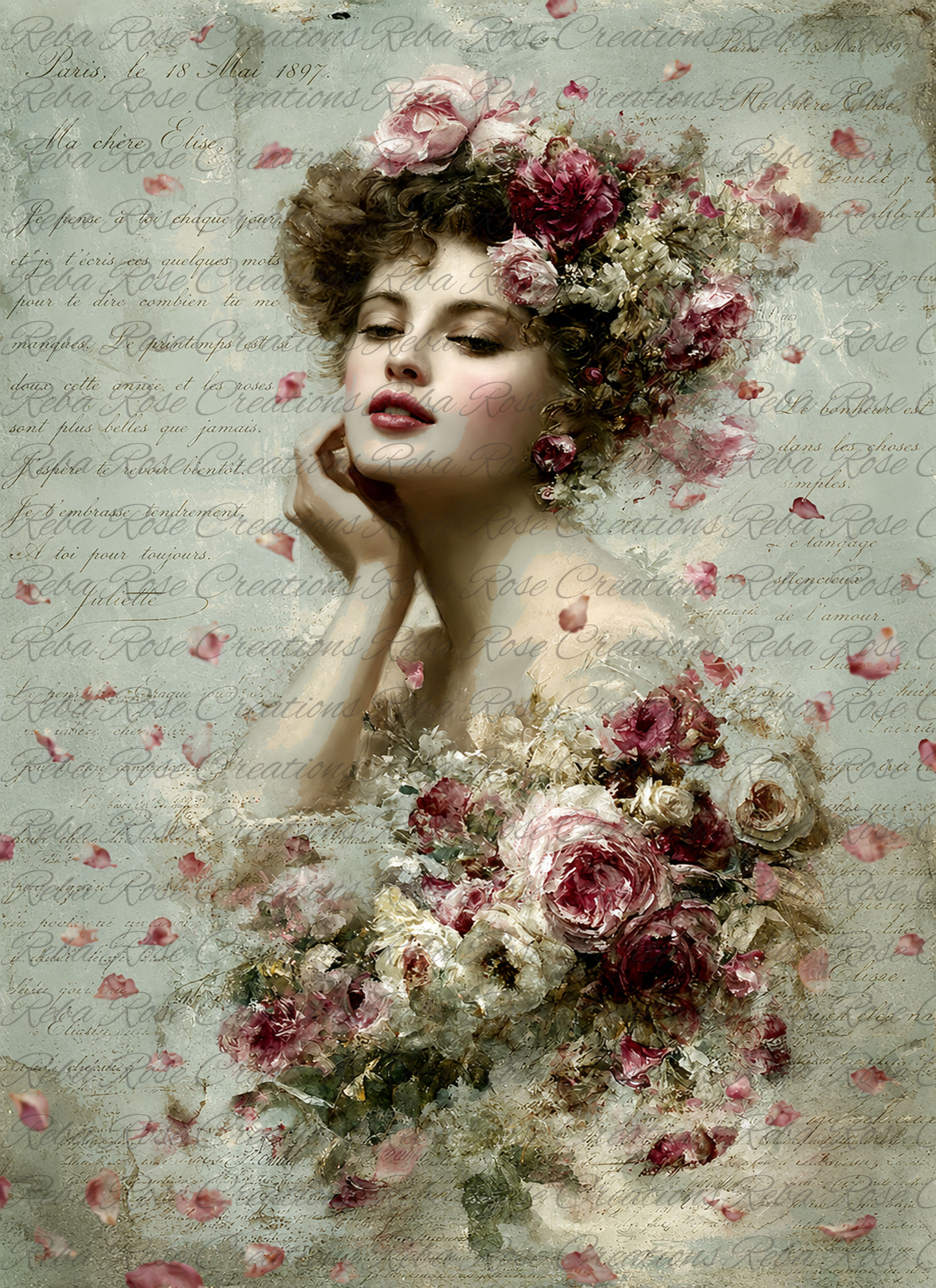 2764-Petals In Paris -Portrait