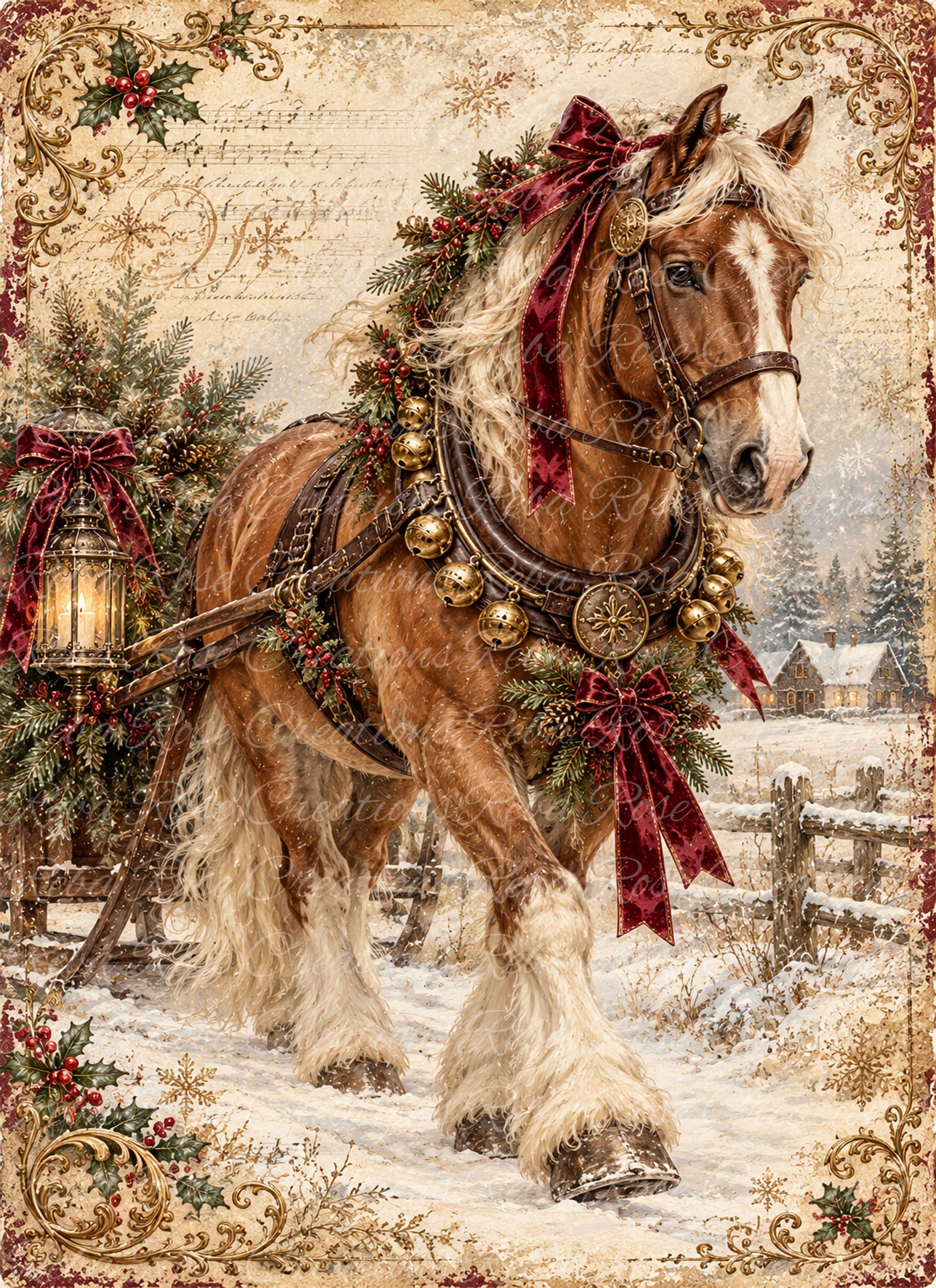 3193-Christmas Horse