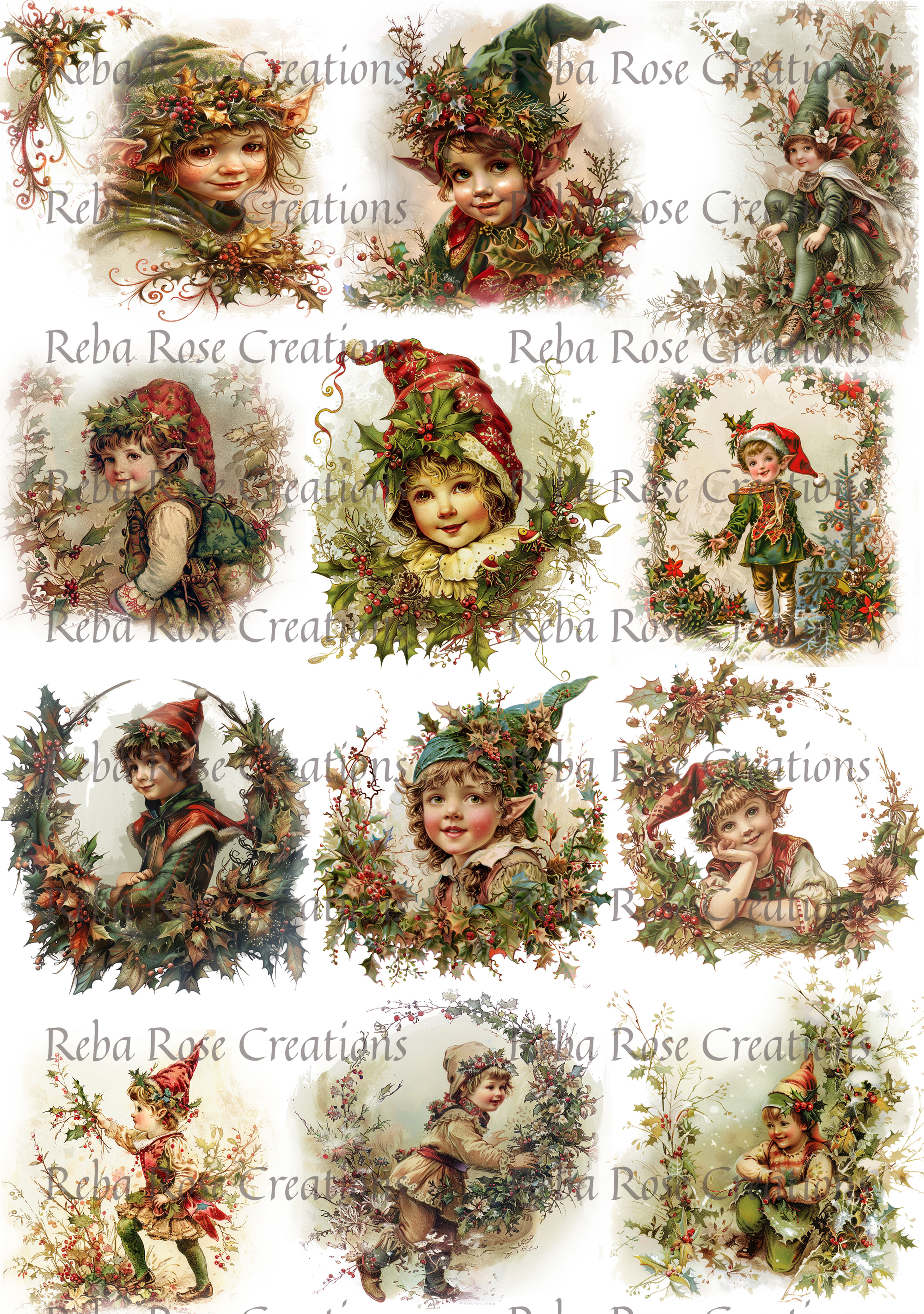 A3-58-Christmas Elves