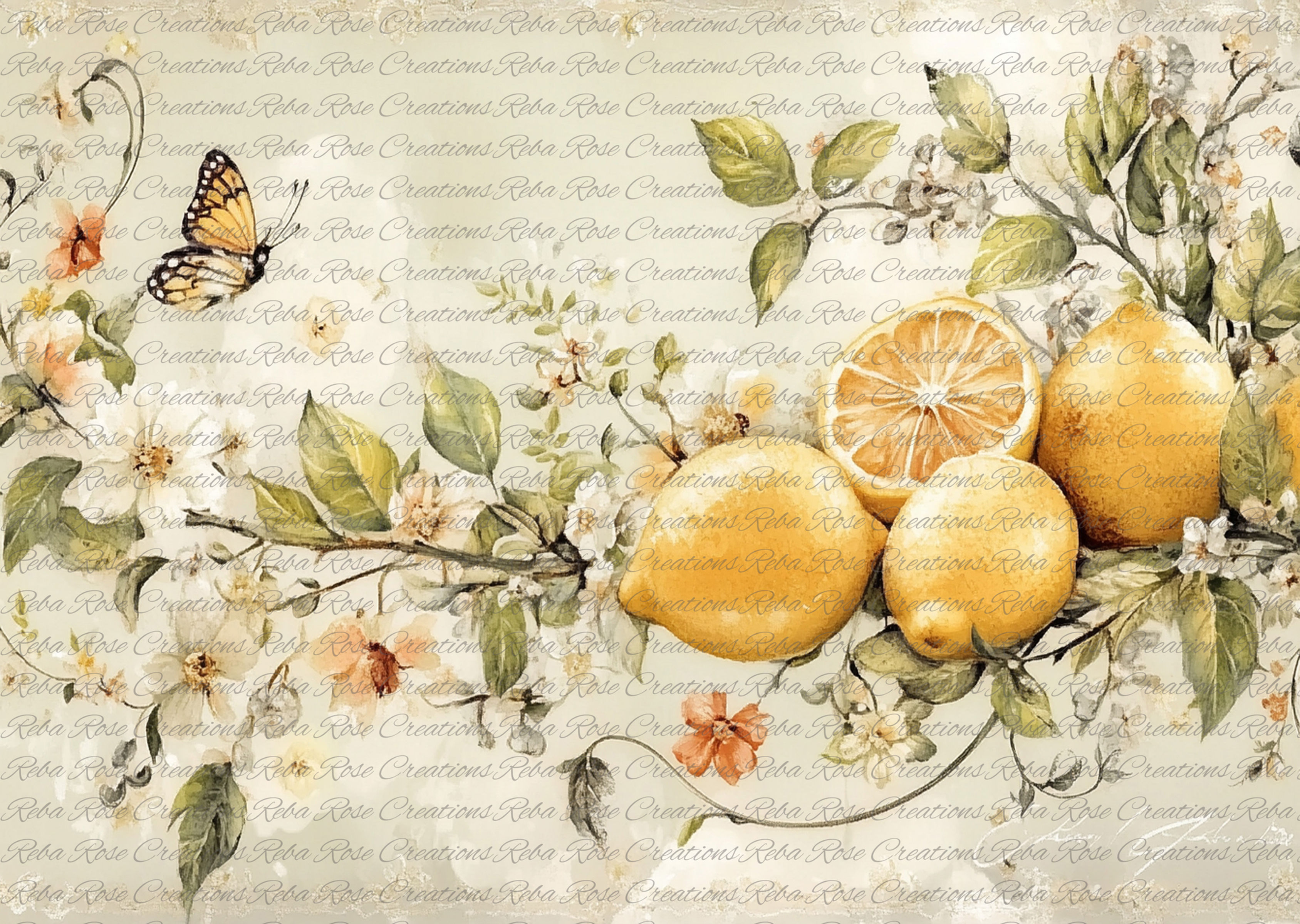2046-Lemon and Butterflies