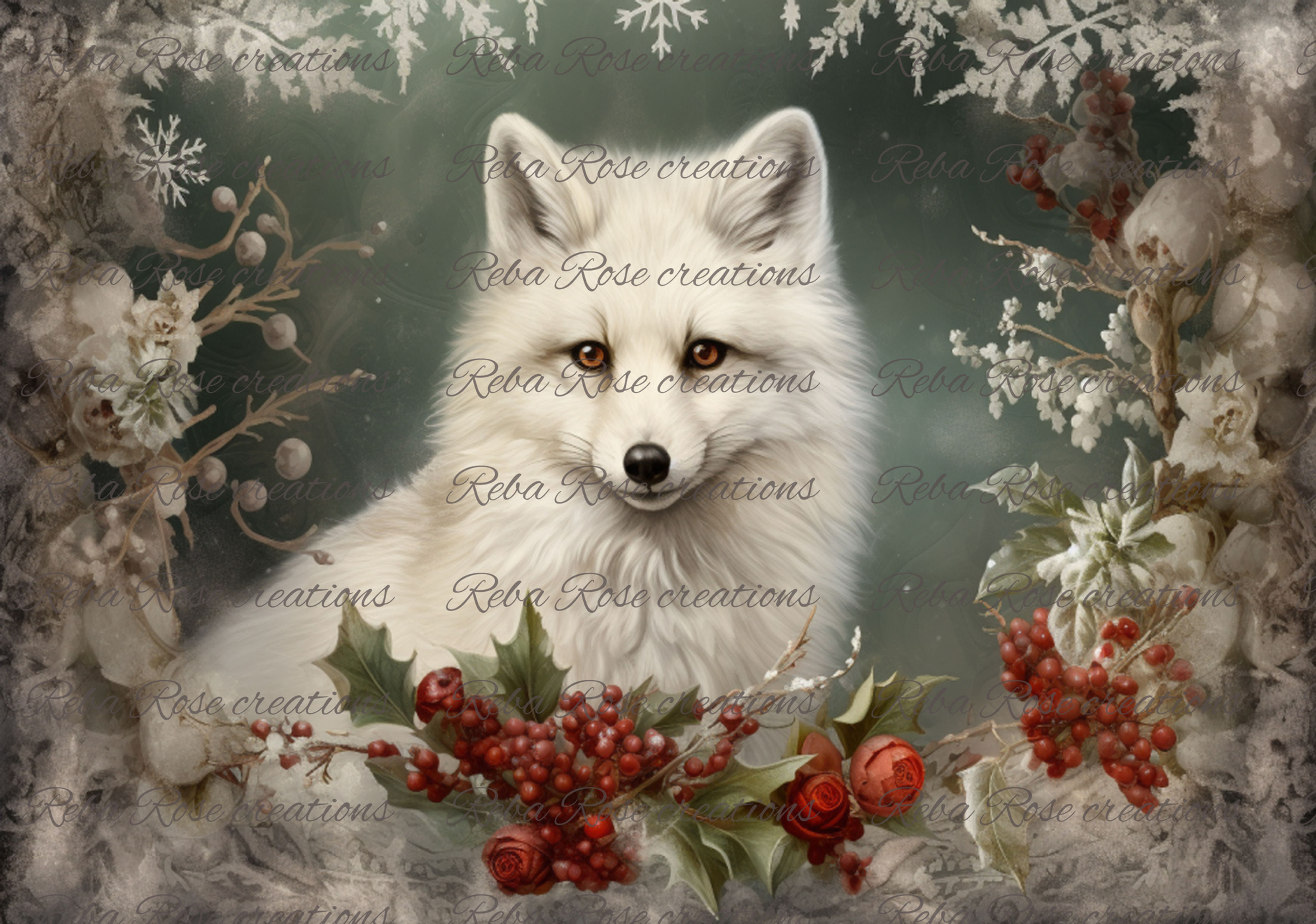 0744 - Winter Artic Fox