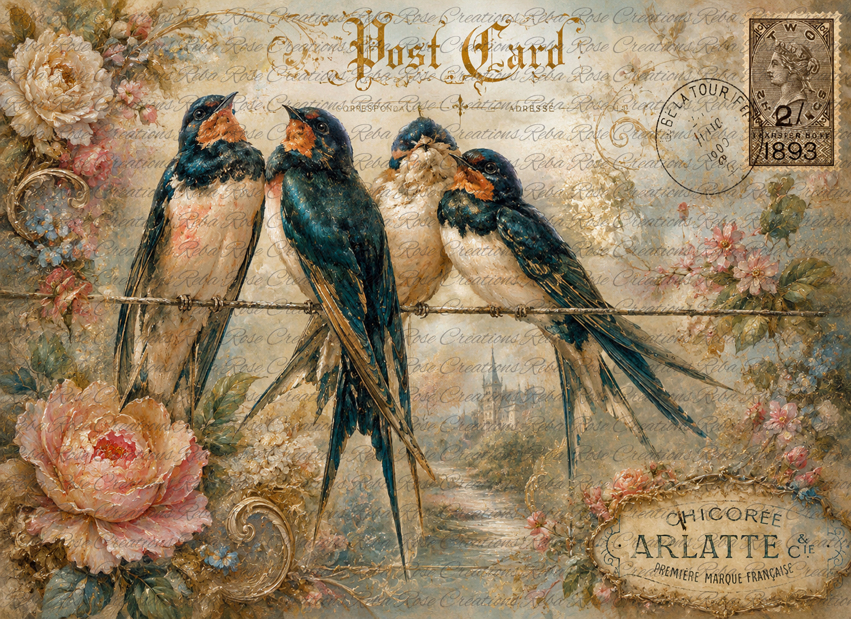 0290-Swallow Postcard