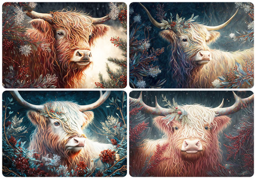 0413 - Decorated Highlanders | Reba Rose CreationsA4 Rice Paper 11.75 x ...