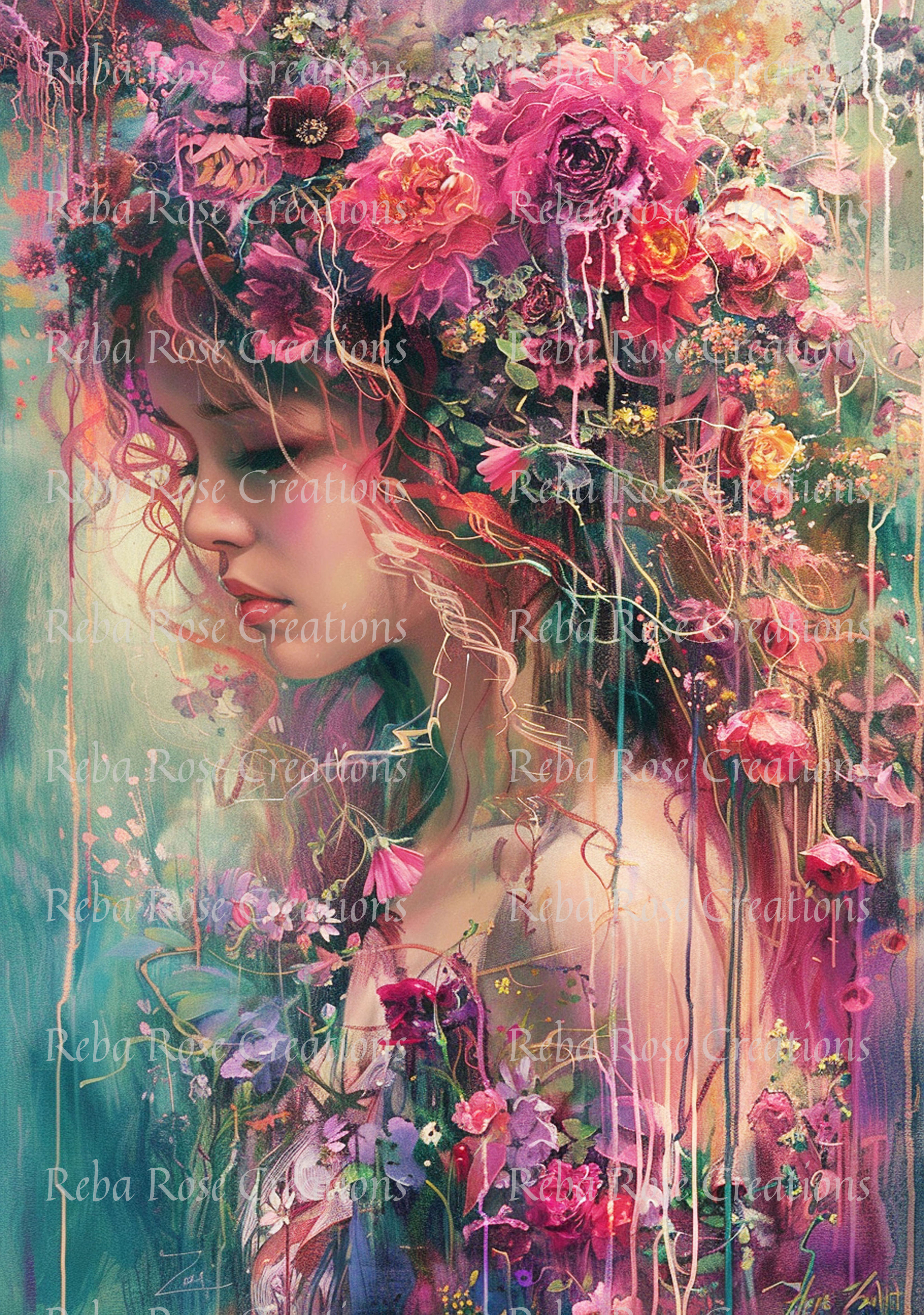 A3-23-A River of Colors Girl