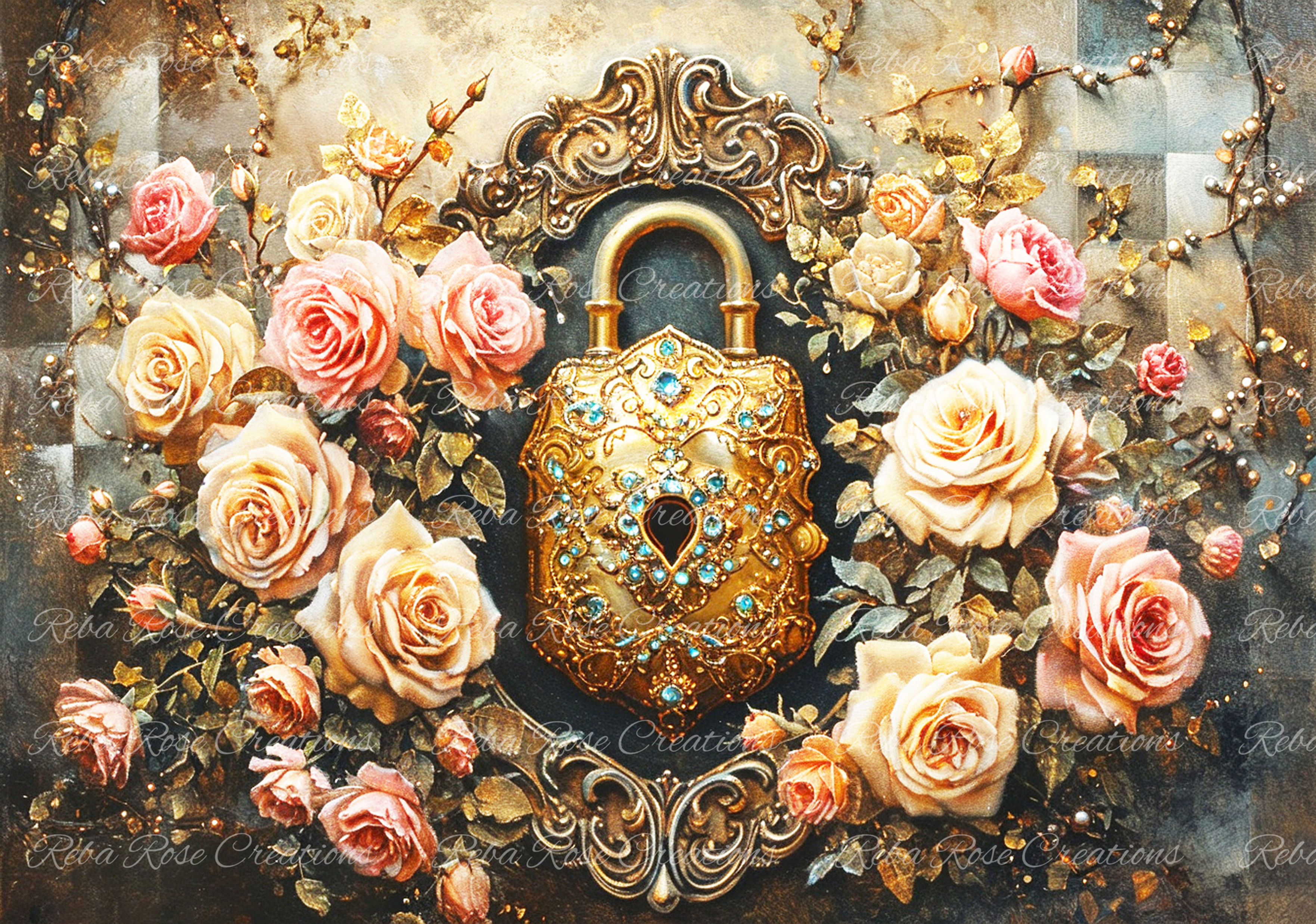 0848 - Jeweled Padlock