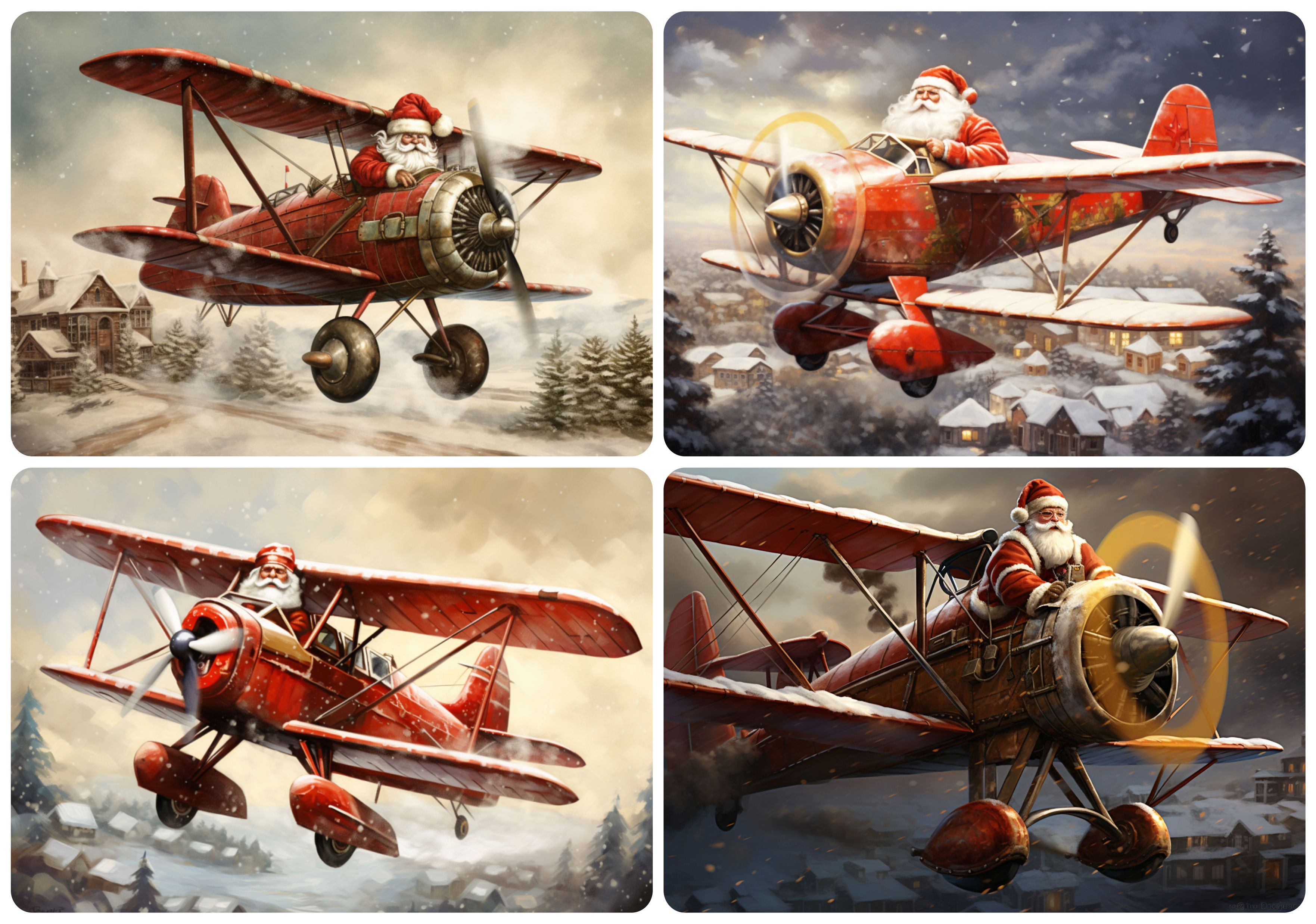 0757 - Airplane Santa