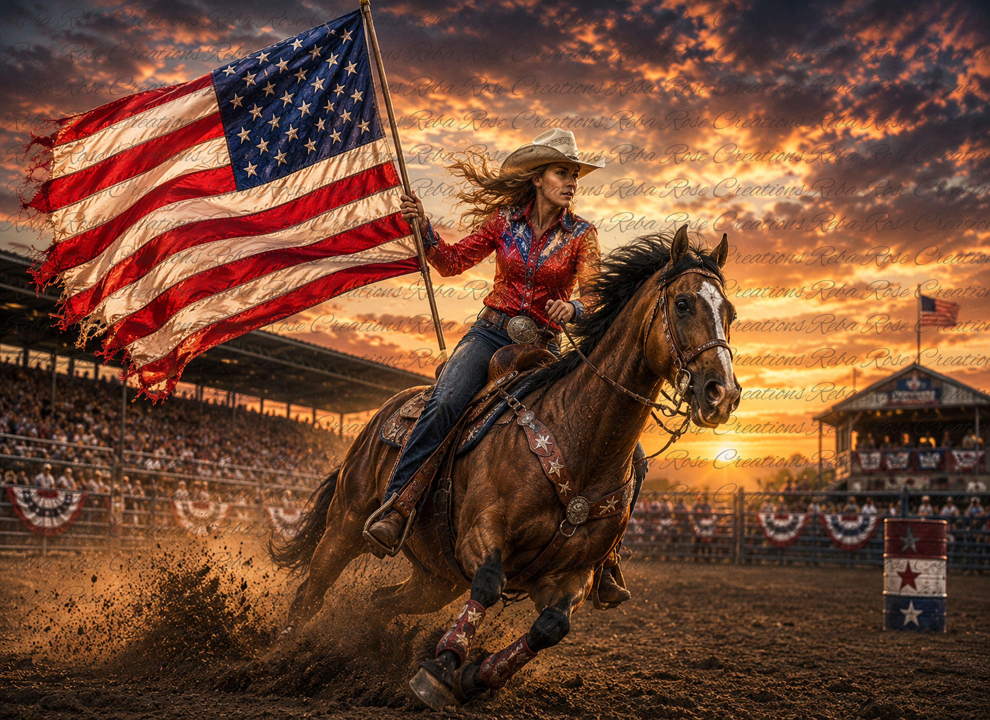 2870-Stars , Stripes and Saddle Dust