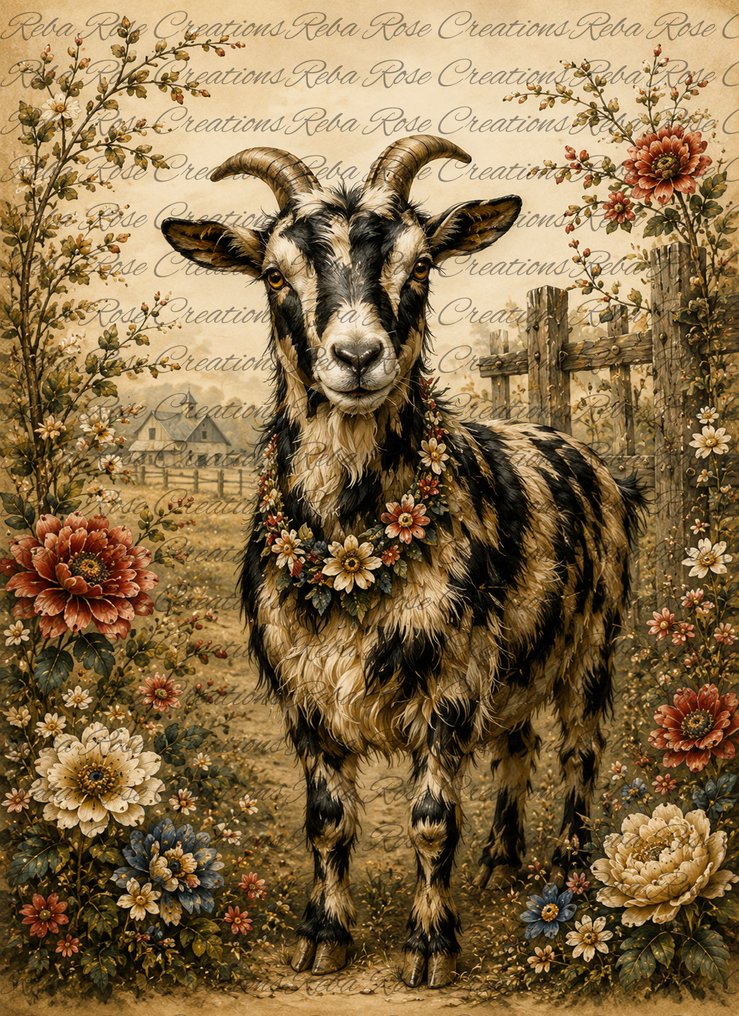 3079-Checkered Goat
