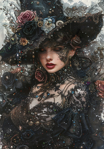 1123 - Goth Girl | Reba Rose CreationsA4 Rice Paper 8.25 x 11.75Great ...