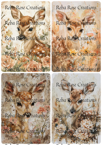 1204- Boho Baby Deer | Reba Rose CreationsA4 Rice Paper 11.75 x 8 ...