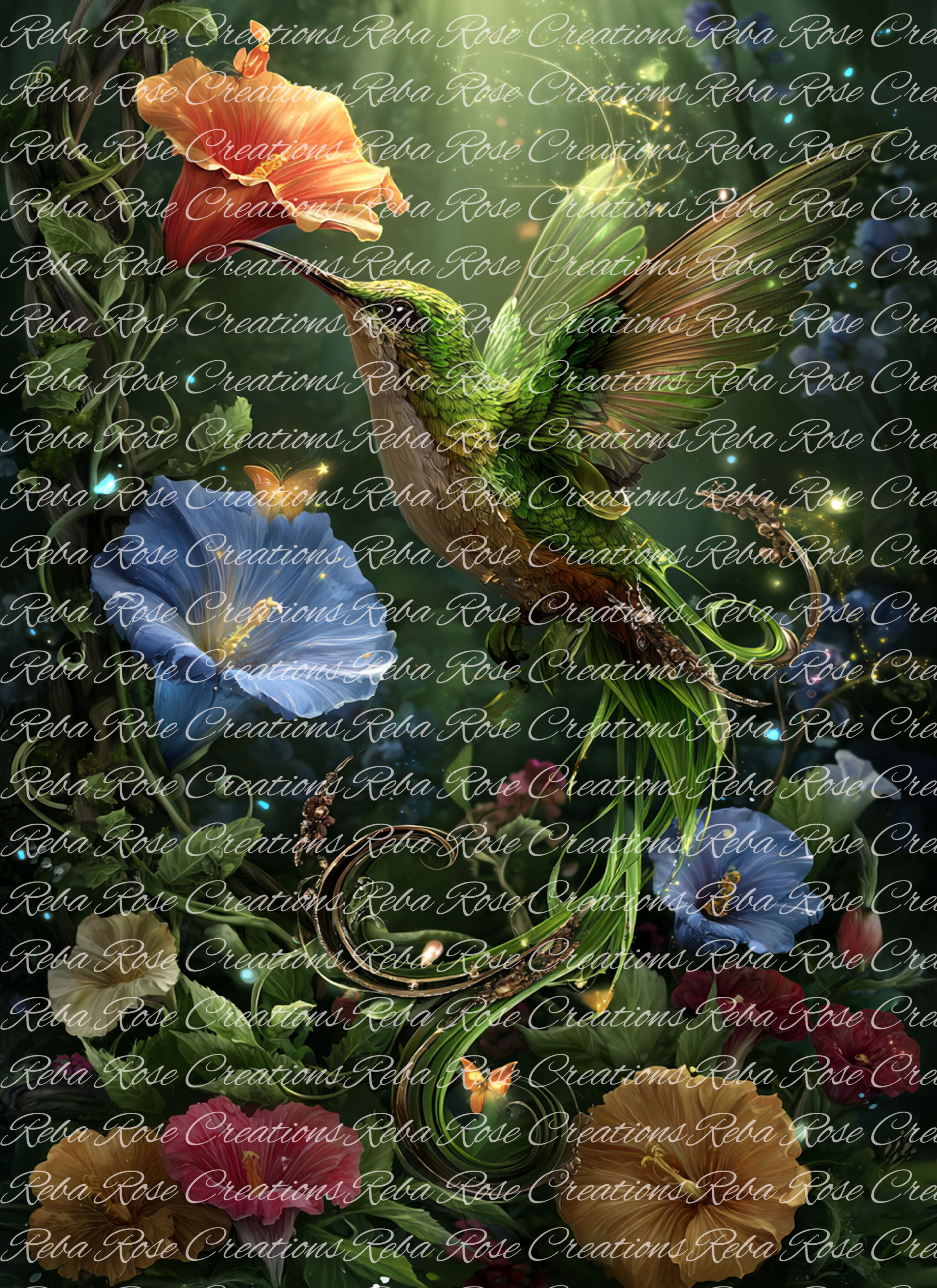 A3-207-Green Fairy Hummingbird