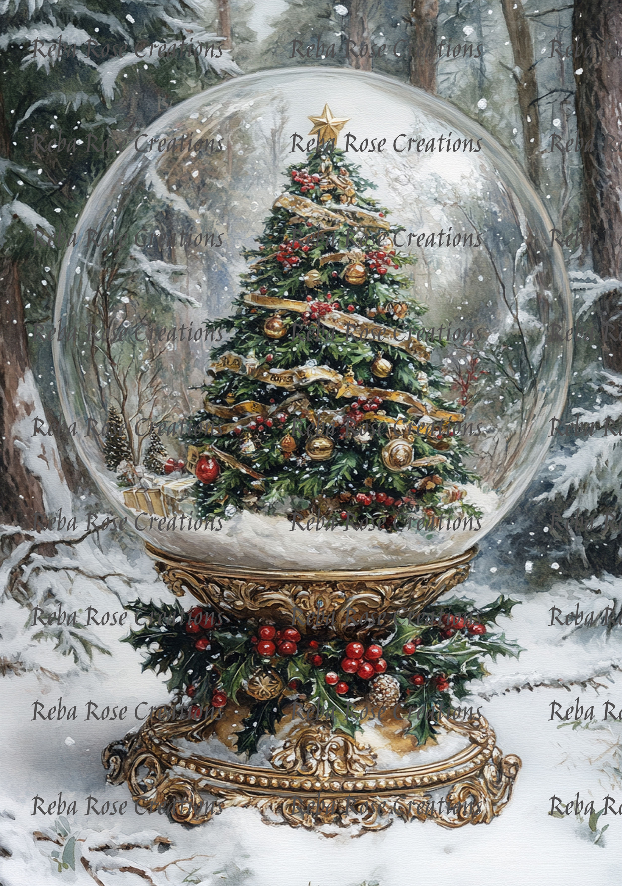 1338-Christmas Tree Globe