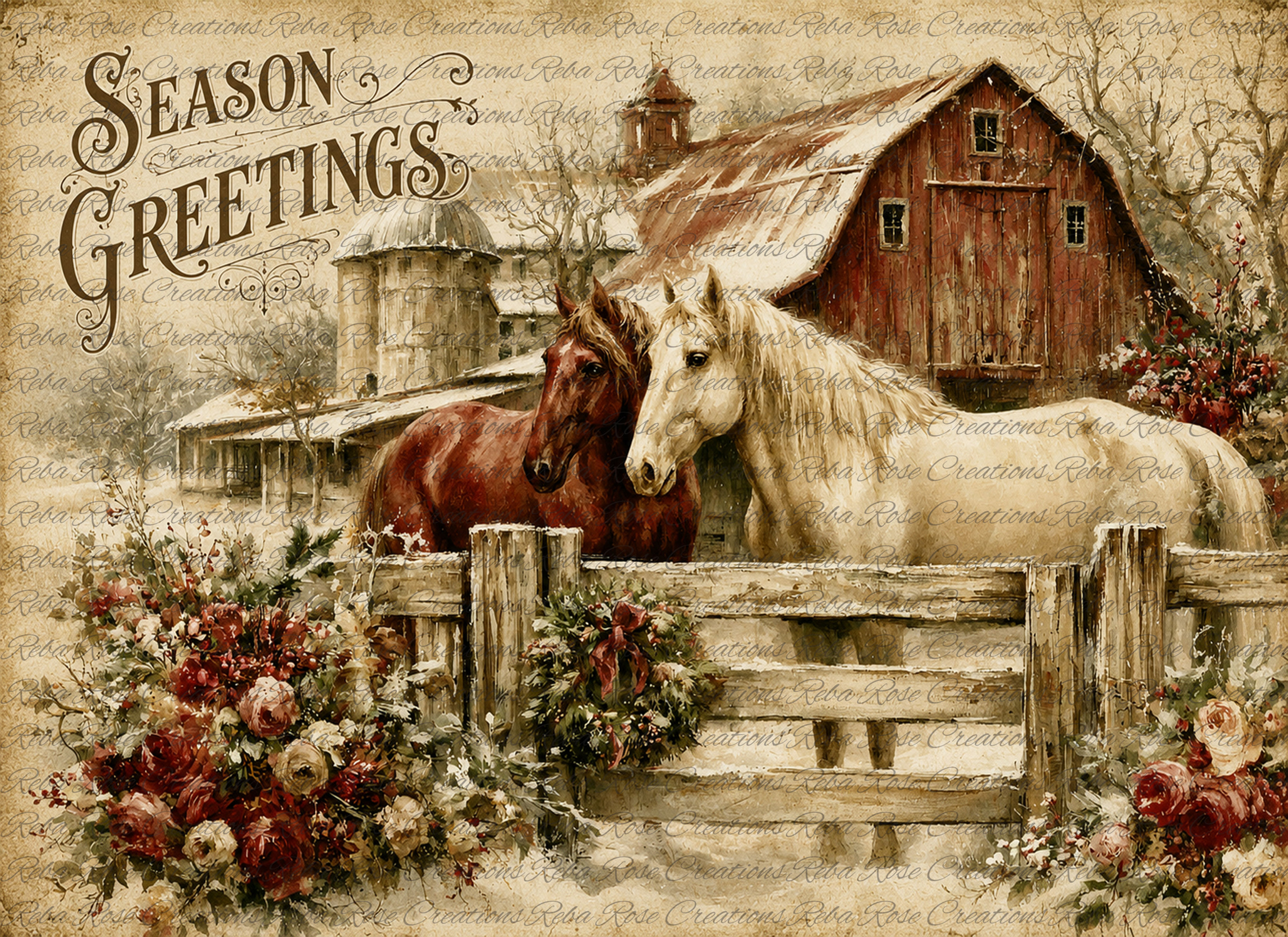 0014-Winter Horses