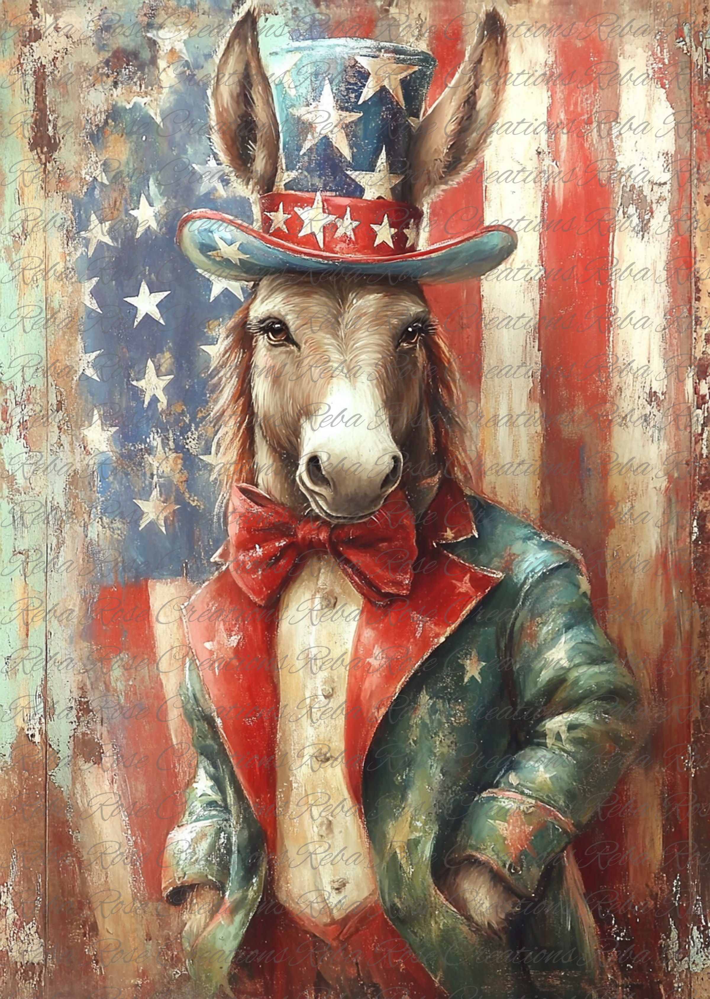 1822-Independence Day Donkey